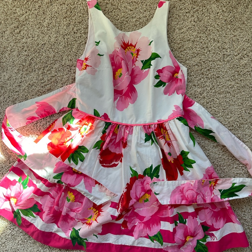 Abercrombie & Fitch White Flower print summer dress size 6
